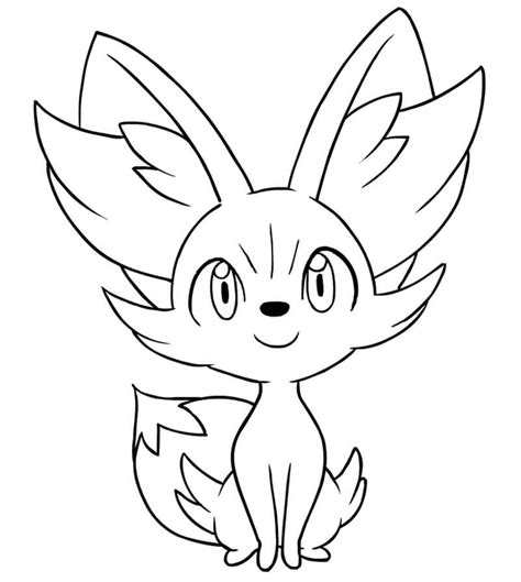 Fennekin Coloring Pages Free Printable Coloring Pages For Kids