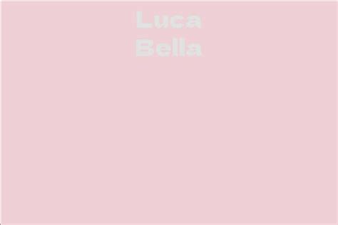 Luca Bella Facts Bio Career Net Worth Aidwiki