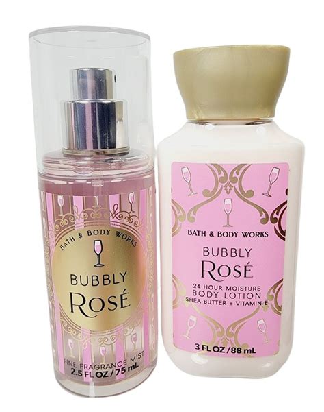 Bubbly Rose Bath Body Works Travel Size Fragrance Mist 25oz Body Lotion 3oz New Ebay In 2022