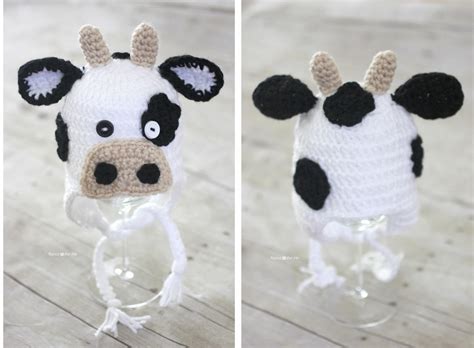 Crochet Cow Hat Pattern Repeat Crafter Me