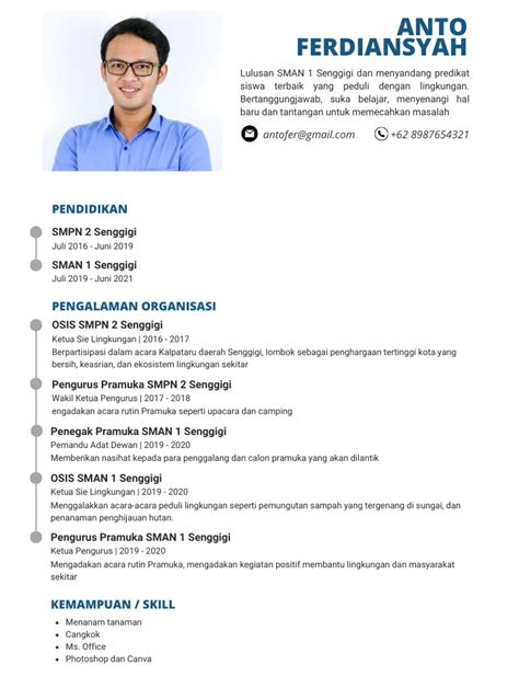 Contoh Cv Lamaran Kerja Tanpa Pengalaman Contoh Cv Su Vrogue Co