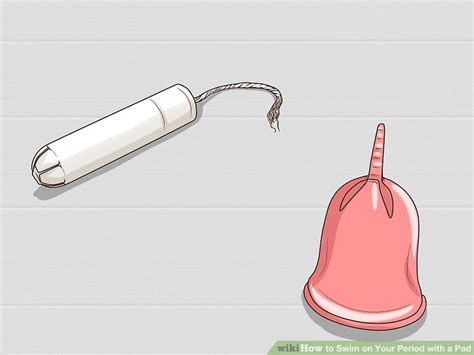 the best way to swim on your period with a pad wikihow