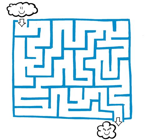 Giochi Labirinto Per Bambini Con Le Nuvole