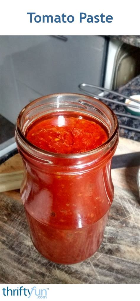 How to make tomato sauce from fresh tomatoes: Tomato Paste | ThriftyFun