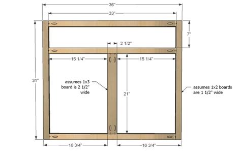 How to find your kitchen sink size Ana White | Build a Kitchen Cabinet Sink Base 36 Full ...