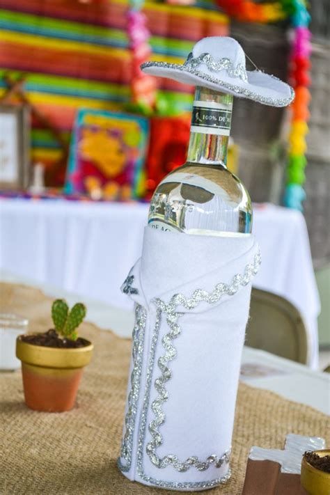 Fiesta Decor Charro Dressed Tequila Bottles Parties Quince