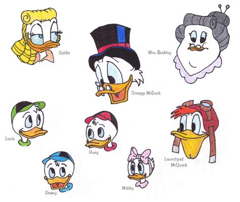 Ducktales Characters By Shimmeringdewdrops On Deviantart