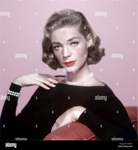 Lauren Bacall American Actress 1958 Stock Photo Alamy
