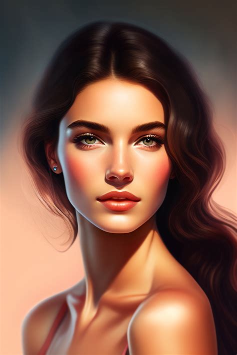 Lexica Woman Analog Style Valentines Girl Matte Digital Painting Partially Delicate Face