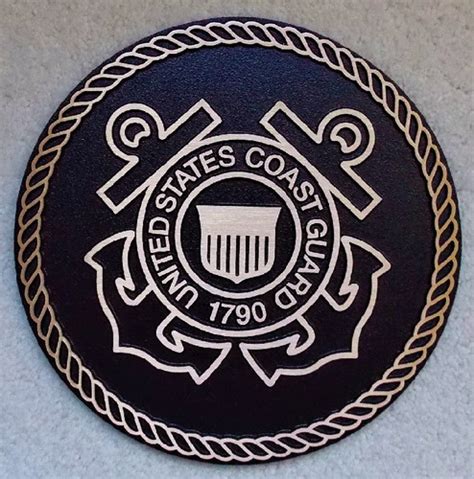 Us Coast Guard Cast Bronze Emblem Classic Bronze