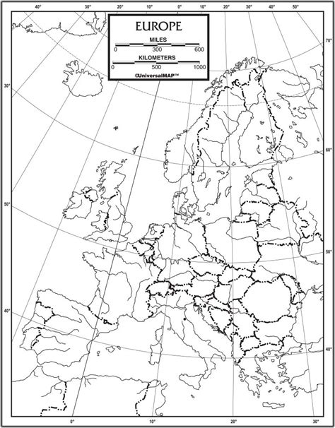 26 Map Of Europe Unlabeled Maps Online For You