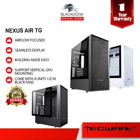 TECWARE Nexus Air Mid Tower High Airflow ATX Case Tecware Premium