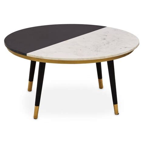 Nirav Assorted Marble And Wood Coffee Table Clanbay