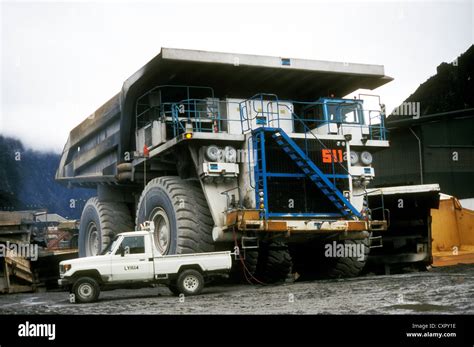 Caterpillar 797b Dump Truck Operating At Pt Freeport Indonesias High