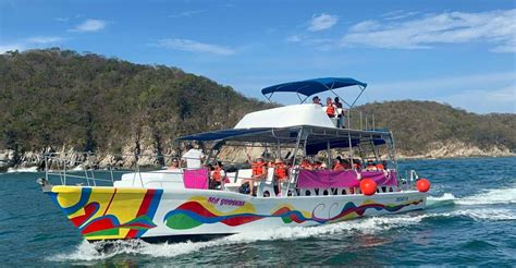 Bahía De Huatulco Tour En Barco Por Las Bahías Y Experiencia De