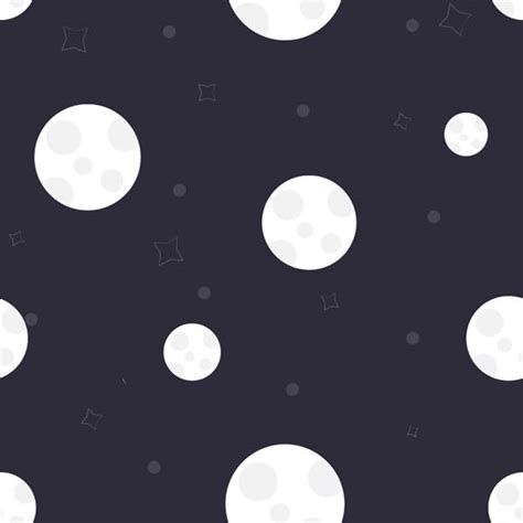 Seamless Full Moon And Stars Free Vector Images Wowpatterns