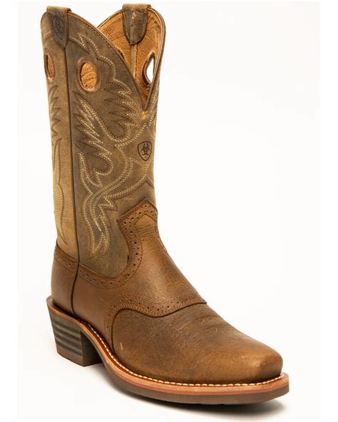 Ariat Mens Roughstock Heritage Western Boots Boot Barn