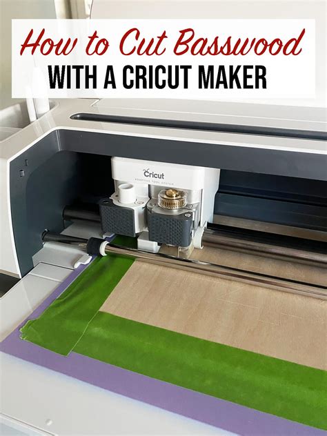 How To Cut Basswood With A Cricut Maker Weekend Craft