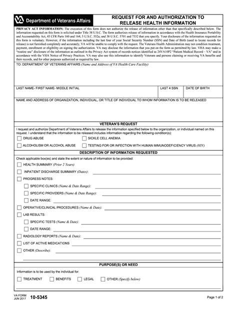 Va Form 10 5345 Fill Out And Sign Online Dochub