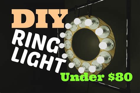 Diy Ring Light Under 80 Diy Ring Light Light Diy