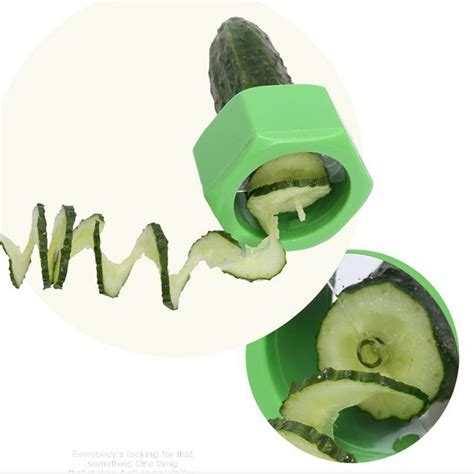 Creative Screw Cucumber Slicer Plastic Peeler Multi Purpose Vegetable