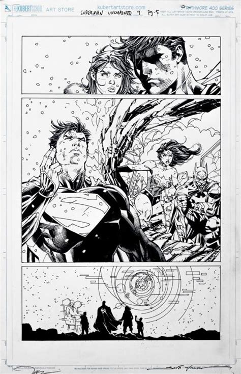 Superman Unchained 9 Page 5 By Jim Lee And Scott Williams Comic Art