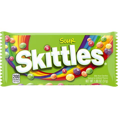 Skittles Sour Candy Single Pack 18 Oz Skittles Gummies
