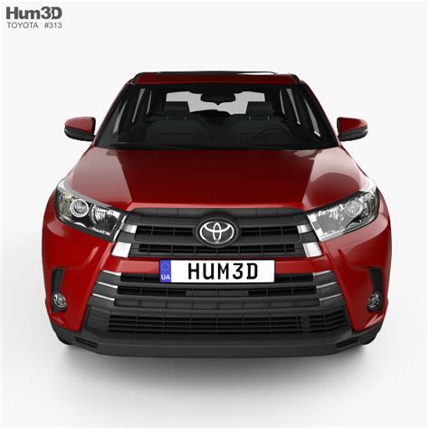 Toyota Highlander Se 2018 3d Model Vehicles On Hum3d