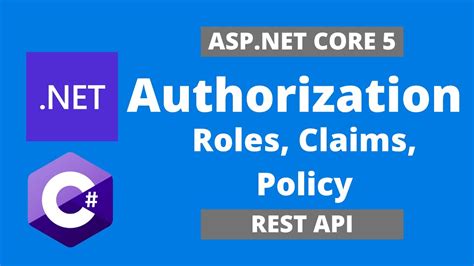 Asp Net Core Rest Api Authorization With Jwt Roles Vs Claims Vs