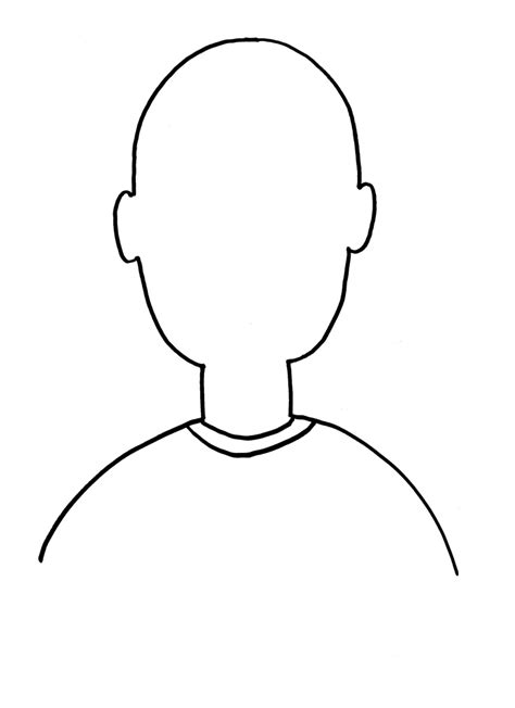 Blank Image Of Face Coloring Page Best Photos Of Head Coloring Page