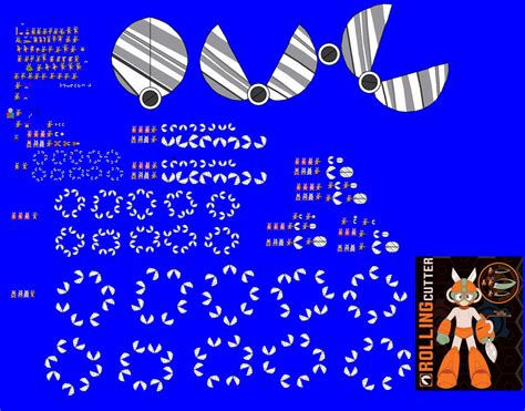 Rolling Cutter Cut Man Mega Man Sprite Sheet By
