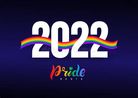 Lgbt Pride 2022 Banner Pride Text With Lgbt Flag Colours Pride Rainbow Text Pride Rainbow