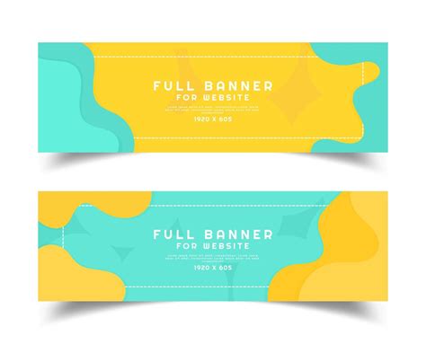 Modern Full Banner Set 1820623 Vector Art At Vecteezy