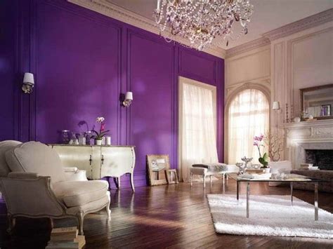 Pinturas Para Salón Ideas De Combinaciones Modernas Purple Living
