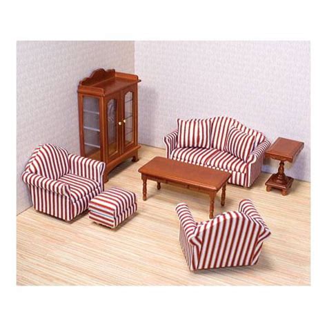 Melissa And Doug Classic Victorian Wooden And Upholstered Dollhouse