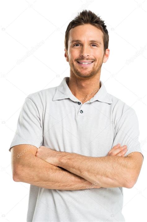 Portrait Of Happy Young Adult Man Stock Photo By ©ridofranz 25144791