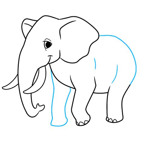 How To Draw An Elephant Really Easy Drawing Tutorial