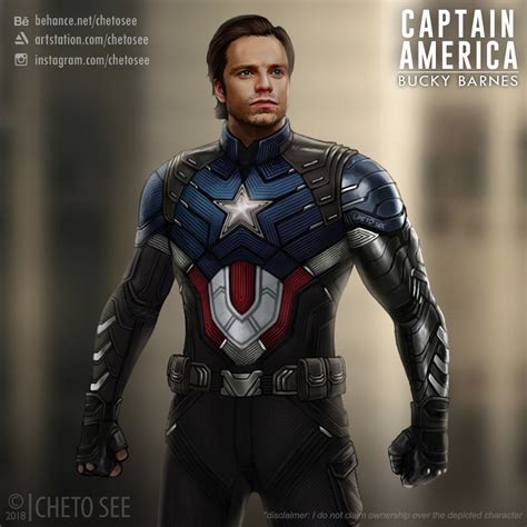 Artstation Captain America Bucky Barnes