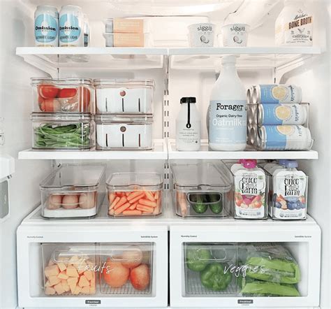 Sorbus Fridge Bins And Freezer Bins Refrigerator Organizer Stackable