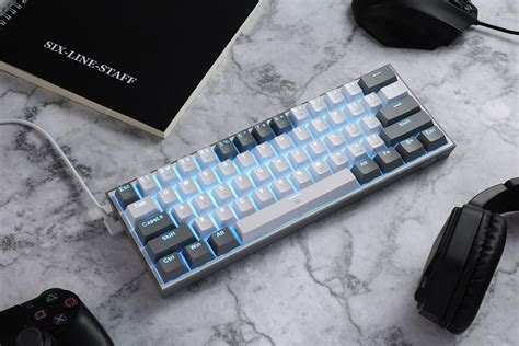 Redragon Fizz K617 60 White And Grey Small Mechanical Keyboard Redragonshop