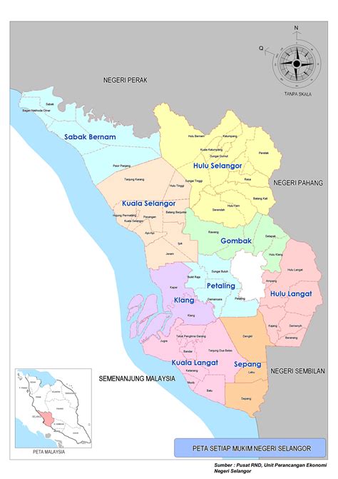 Sabak bernam mahallesi bir ilçe ve kuzeybatıda bir parlamento seçim bölgesi selangor, malezya. Portal Rasmi PDT Sabak Bernam Peta Daerah