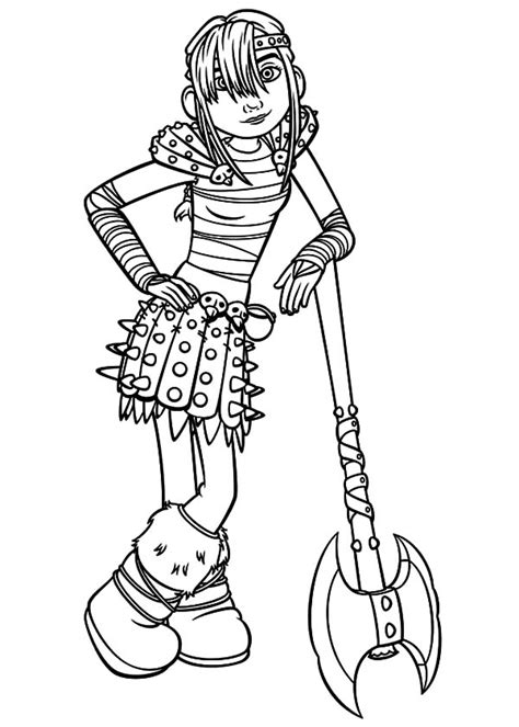 Https://techalive.net/coloring Page/astrid Fight Pose Coloring Pages
