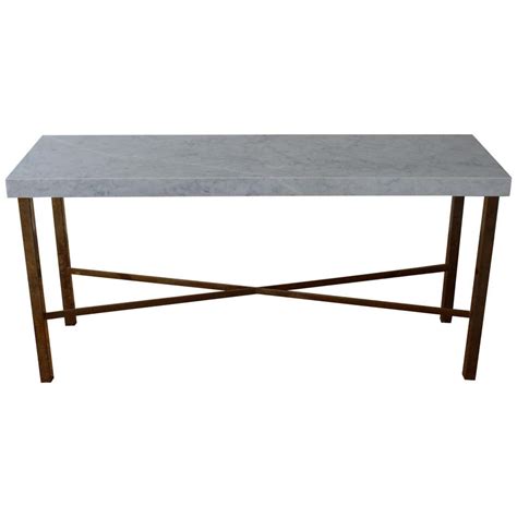 Brass And Marble Console Table 1970s At 1stdibs