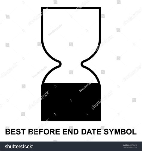 Best Before End Date Cosmetic Symbol Use Within Symbol Isolated