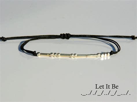 This means you might need to research morse code to get an idea of how message are portrayed. Morse code bracelet Custom Sister morse code bracelet ...