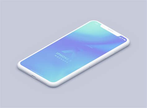 Free Isometric Clay And Realistic Iphone X Psd Mockups Good Mockups