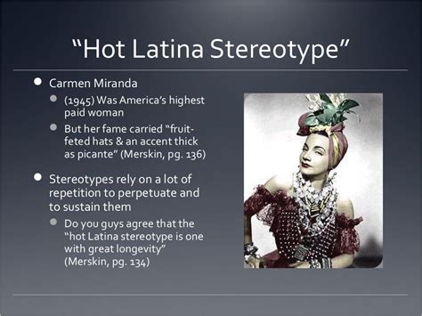 hot latina stereotype