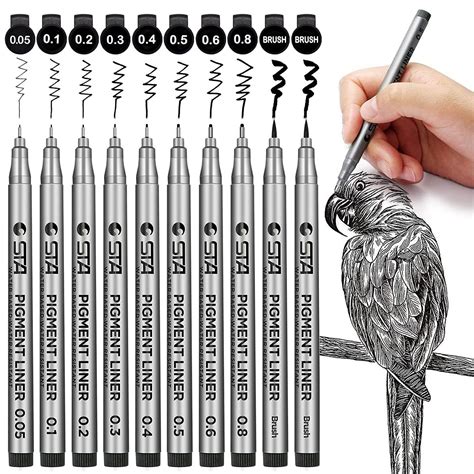 Buy Pandafly Black Fineliner Ink Pens Precision Multiliner Micro Fine