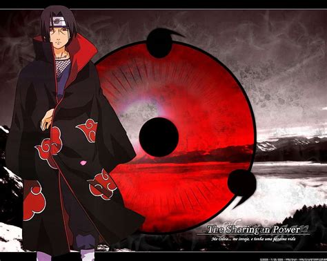 Naruto Shippuden Akatsuki Uchiha Itachi Sharingan Anime Naruto Hd Art