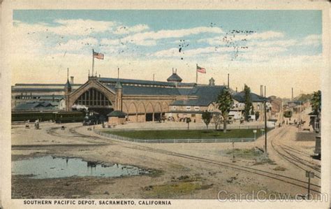 Southern Pacific Depot Sacramento Ca Postcard